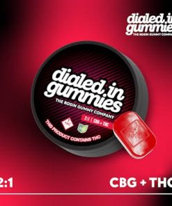 Pomegranate | 10pk 100mg 1:2 THC:CBG Rosin Gummies