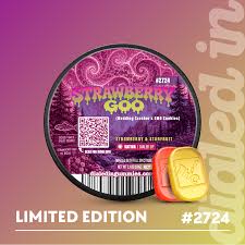 100mg - Strawberry Goo (GMO Crasher) #2724 - Rosin Gummies (10pk)