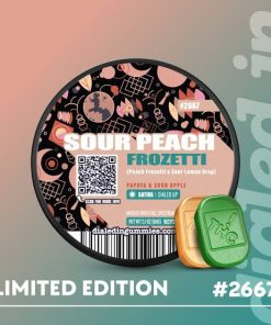 100mg - Sour Peach Frozetti #2667 - Rosin Gummies (10pk)